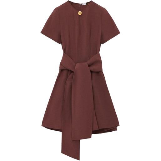 LOEWE abito corto pebble anagram - marrone