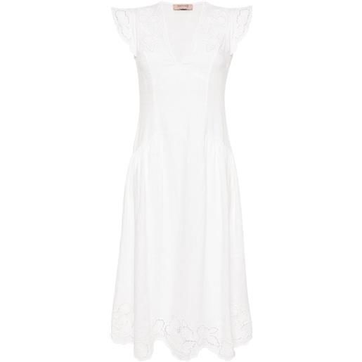 TWINSET abito midi kleid - bianco