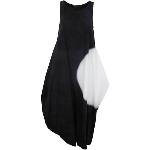 Maria Calderara abito con inserti - nero
