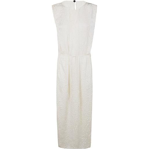 Maria Calderara abito con effetto stropicciato - bianco