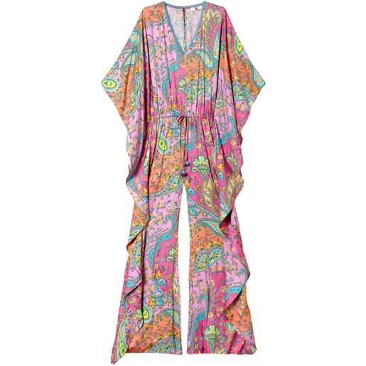 TWINSET tuta intera con stampa paisley - rosa