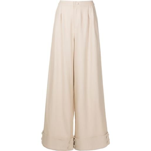 Neriage pantaloni a gamba ampia lirio - toni neutri