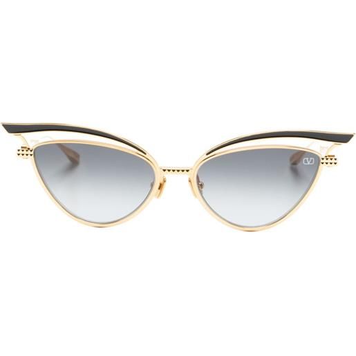 VALENTINO GARAVANI EYEWEAR occhiali da sole cat-eye - oro