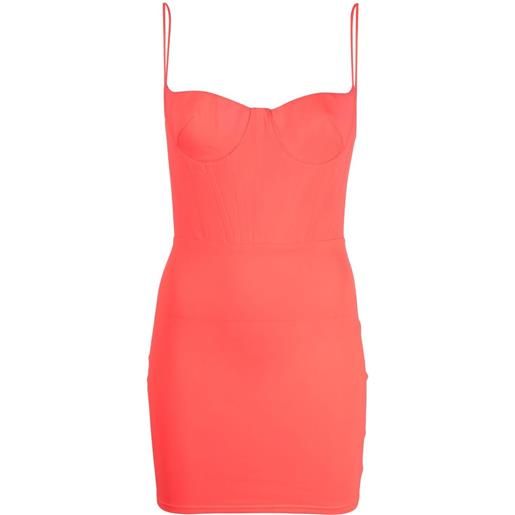 Alex Perry abito corto con scollo a cuore deacon - rosa