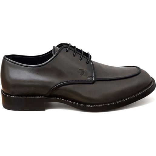 Tod's brogues stringate in pelle - grigio