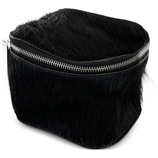 Rick Owens trousse make up con zip - nero