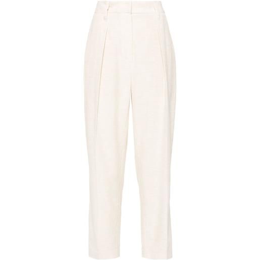 Brunello Cucinelli pantaloni con dettaglio monili - toni neutri