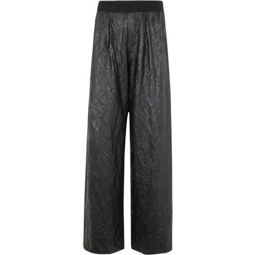 Maria Calderara pantaloni con lavorazione in rilievo - nero