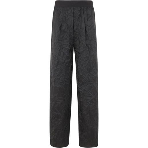 Maria Calderara pantaloni con lavorazione in rilievo - nero