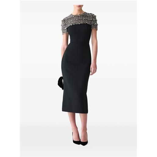 Carolina Herrera abito con decorazione - nero