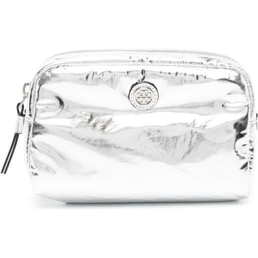 Tory Burch trousse make up virginia - argento