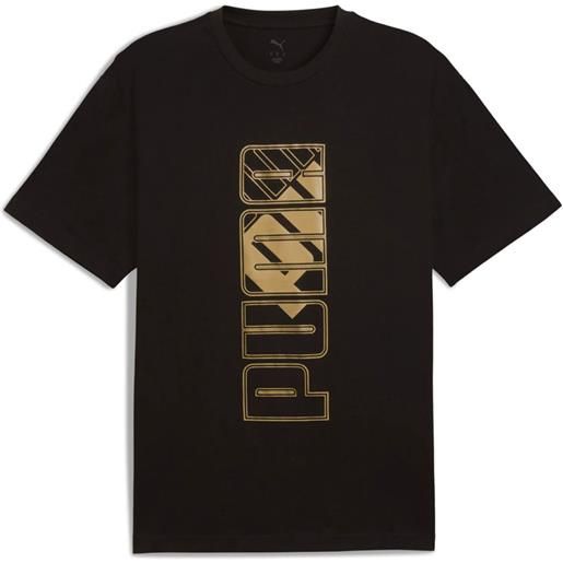 PUMA maglia puma maximal metallic relaxed tee