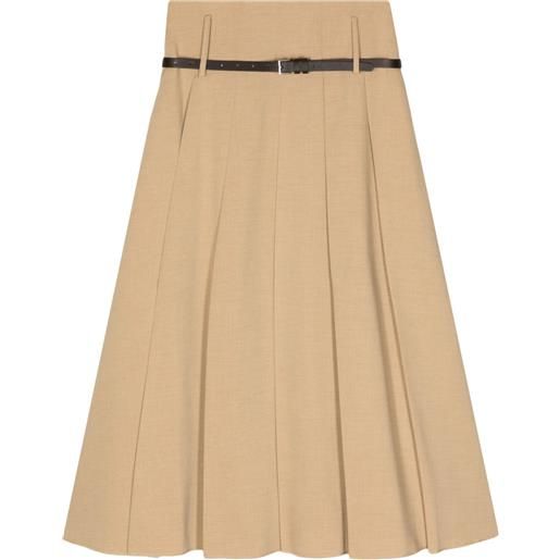 Rejina Pyo gonna midi odette plissettata - marrone