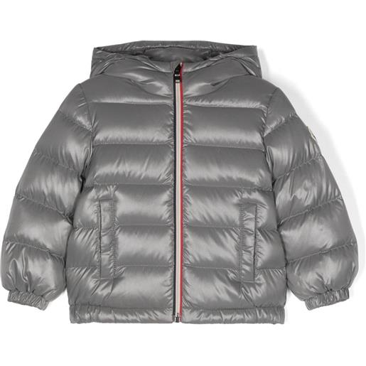 Moncler Enfant piumino new aubert con cappuccio - grigio