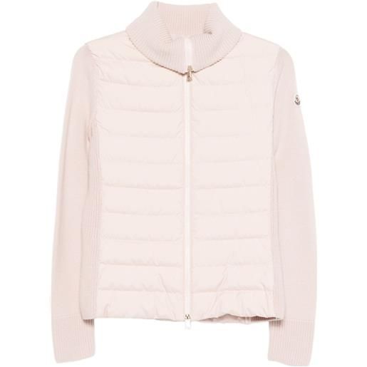 Moncler cardigan con zip - rosa