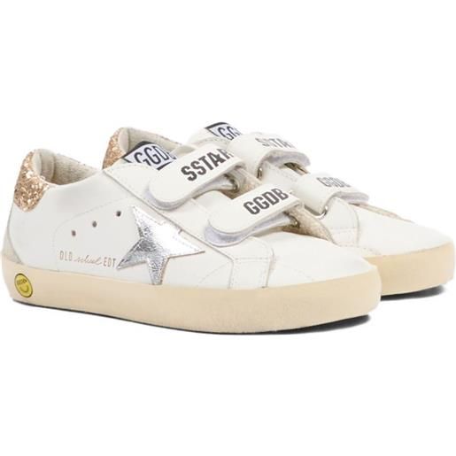 Golden Goose Kids sneakers old school con glitter - bianco