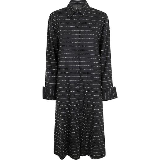 Maria Calderara abito a righe - nero