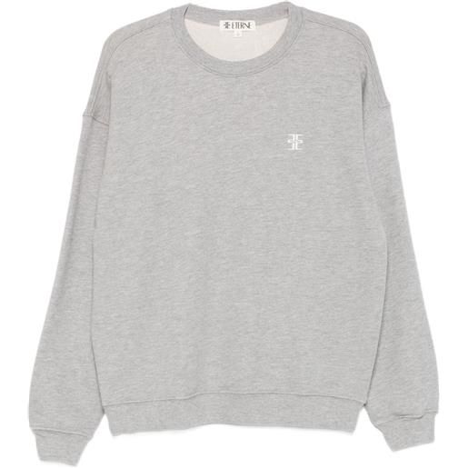 ÉTERNE felpa girocollo con logo - grigio