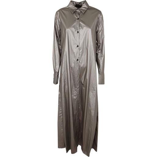 Maria Calderara chemisier con bottoni - grigio