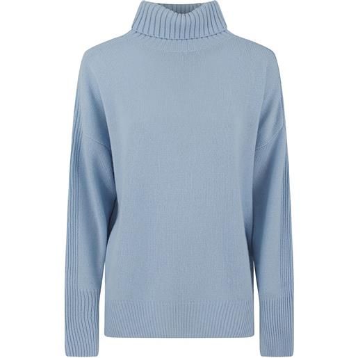 Allude maglione a collo alto - blu