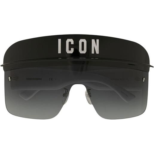 DSQUARED2 EYEWEAR occhiali da sole con logo e montatura stile pilota - nero