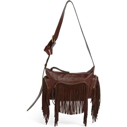 DSQUARED2 borsa a spalla in pelle - marrone
