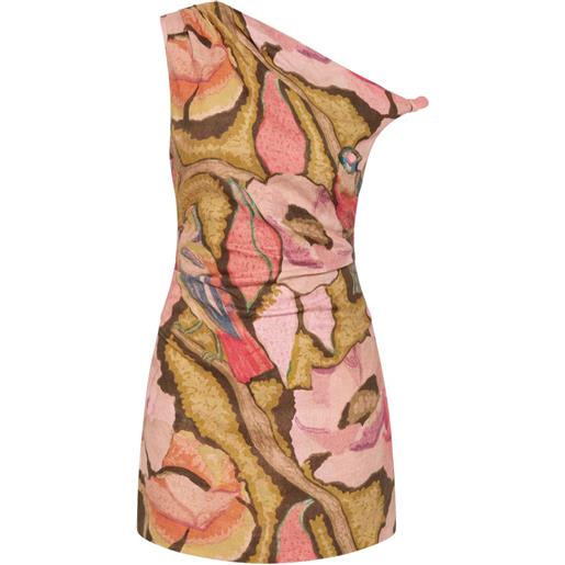 SIR. abito corto con stampa - toni neutri