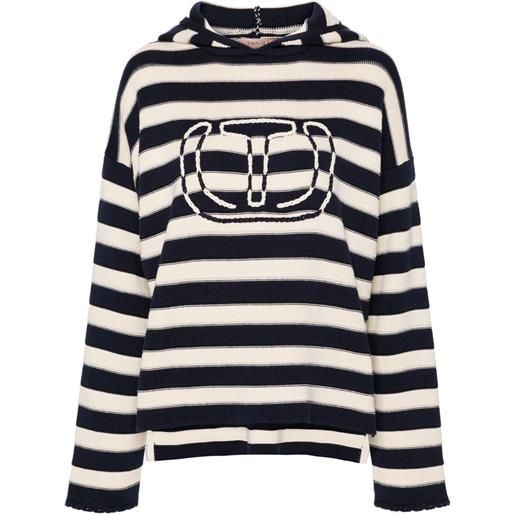 TWINSET maglione con cappuccio - toni neutri