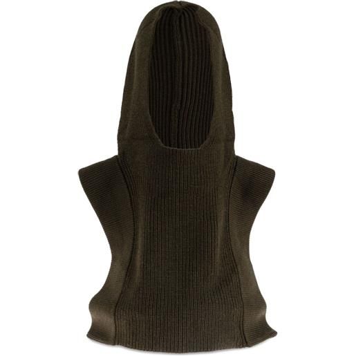 ISABEL MARANT sciarpa in lana con cappuccio - nero