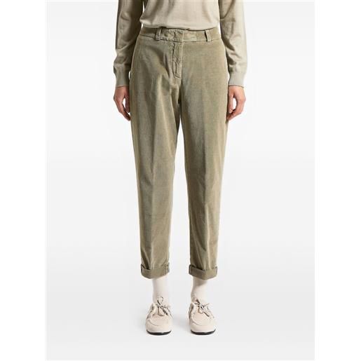 Peserico pantaloni a coste - verde