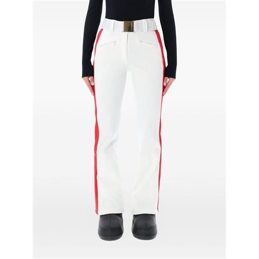 Goldbergh pantaloni da sci roccia con banda laterale - bianco