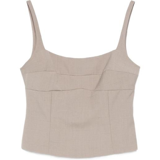 St. Agni top smanicato - grigio