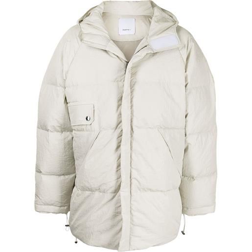 Ports V piumino oversize - toni neutri