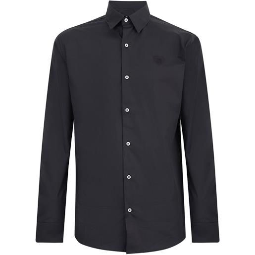 Family First camicia con ricamo - nero