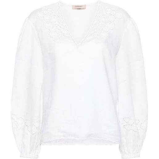 TWINSET blusa a fiori - bianco