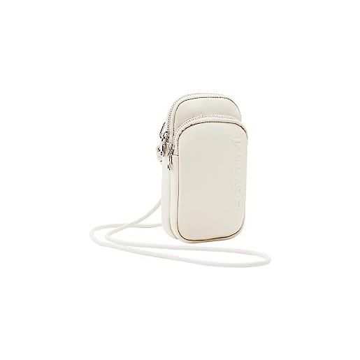 Desigual mone_half logo delphine, portafoglio bifold da donna, white, 10.5