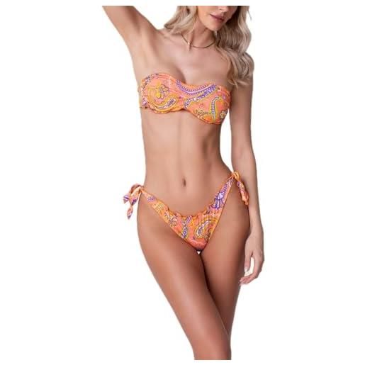 F**K effek costume donna arancio viola fk24-1341 - s