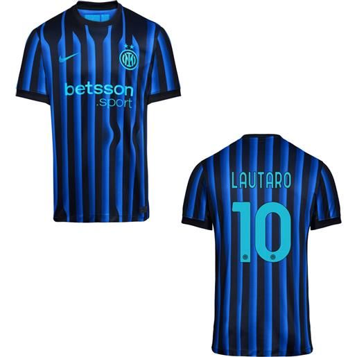 NIKE inter stadium home 2025/2026 jersey lautaro 10 kit maglia + stampa giocatore adulto