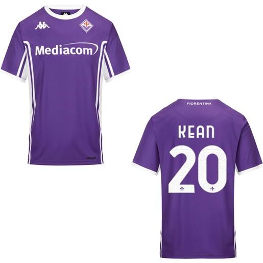 KAPPA fiorentina kombat extra home replica jersey 2025/2026 kean kit maglia + stampa giocatore adulto