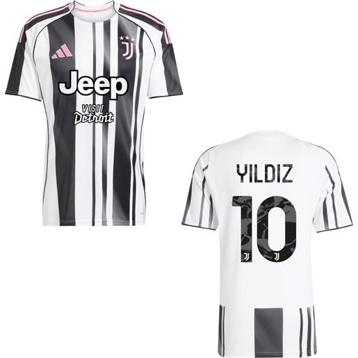 ADIDAS juventus home jersey 2025/2026 yildiz 10 + sponsor kit maglia stampa giocatore adulto