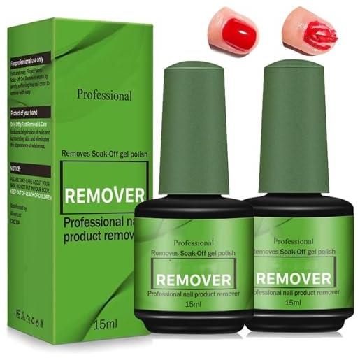 Sathychanpy solvente per smalto semipermanente, remover semipermanente unghie gel, rimuove facilmente e rapidamente lo smalto in 3-5 minuti, non fa male alle unghie, non irritante