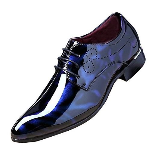 Gaorui - scarpe basse stringate uomo , blu (blue), 42
