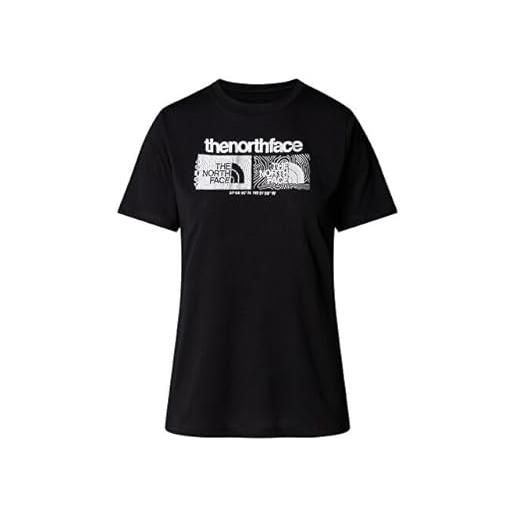 The north face nf0a8brzjk3 w foundation tee graphic 1 t-shirt donna tnf black taglia l