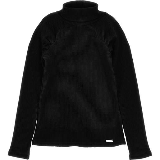 Monnalisa dolcevita a costine in maglia