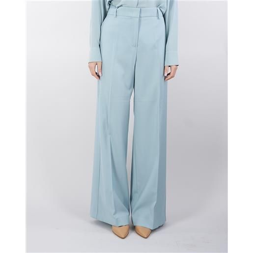 MAX MARA WEEKEND pantalone acqua palazzo in tela di lana