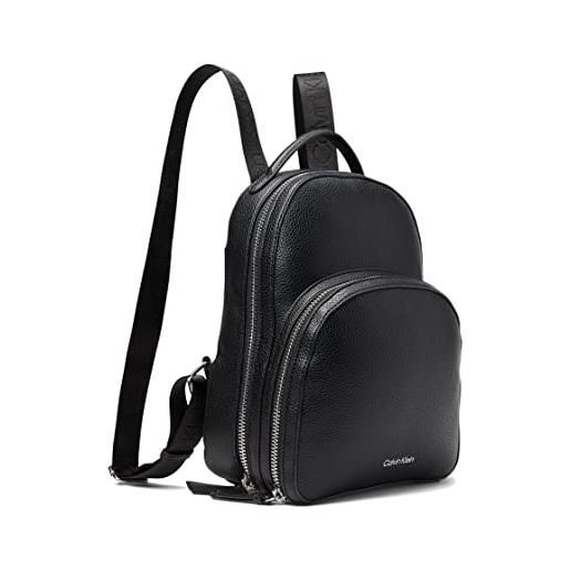 Calvin Klein novelty-backpack zaino estelle, nero, taglia unica donna