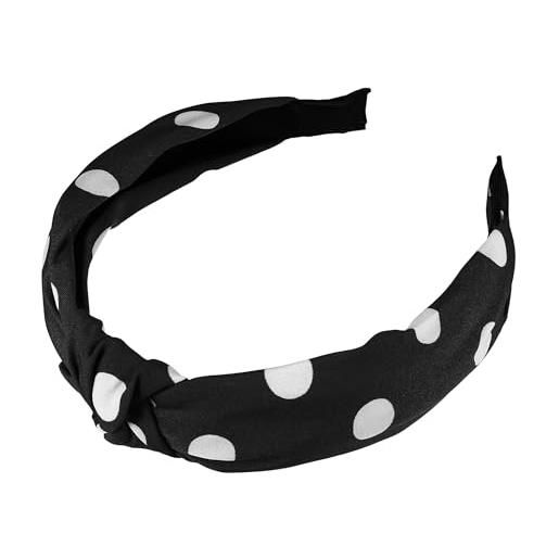 VOCOSTE fascia a pois, fascia elastica annodata per donne nero