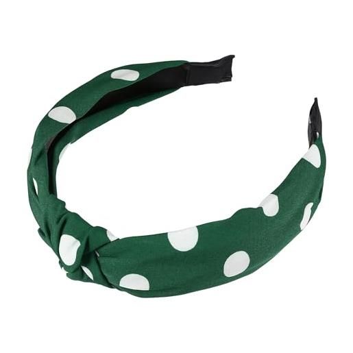 VOCOSTE fascia a pois, fascia elastica annodata per donne verde
