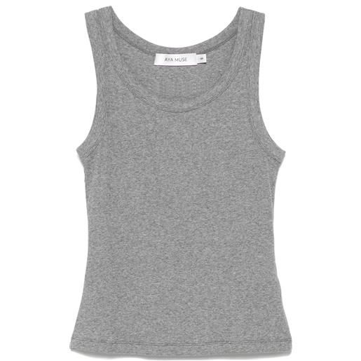 Aya Muse canotta a coste - grigio
