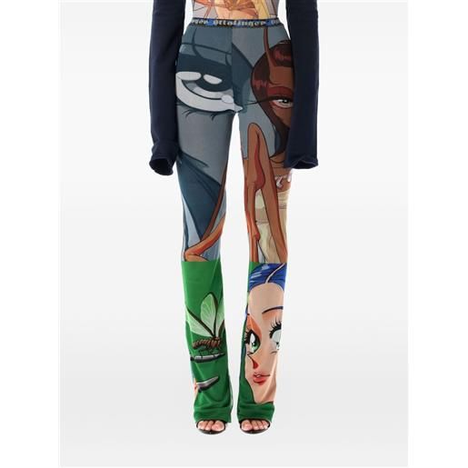 Ottolinger leggings con stampa - grigio